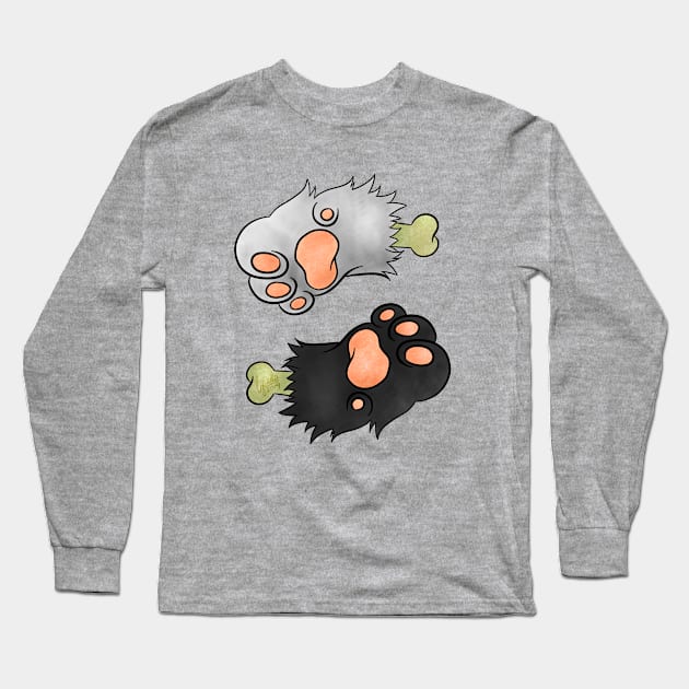 Paws Long Sleeve T-Shirt by akuma_king_oda